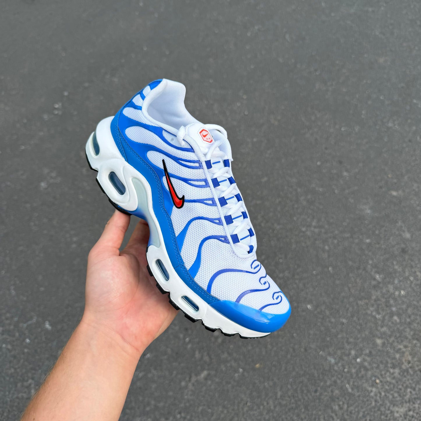 Nike TN Air Max Plus GS Signal Blue Total Orange