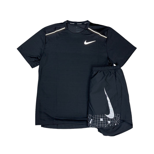 Nike Miler 1.0 Black & Black RDV Flash Shorts