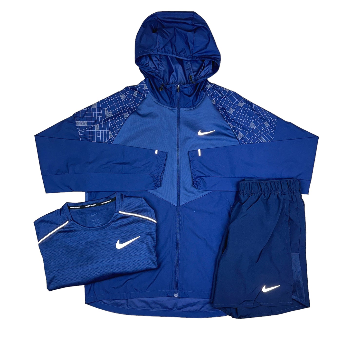 Nike Midnight Navy 3 Piece Windrunner & Short Set