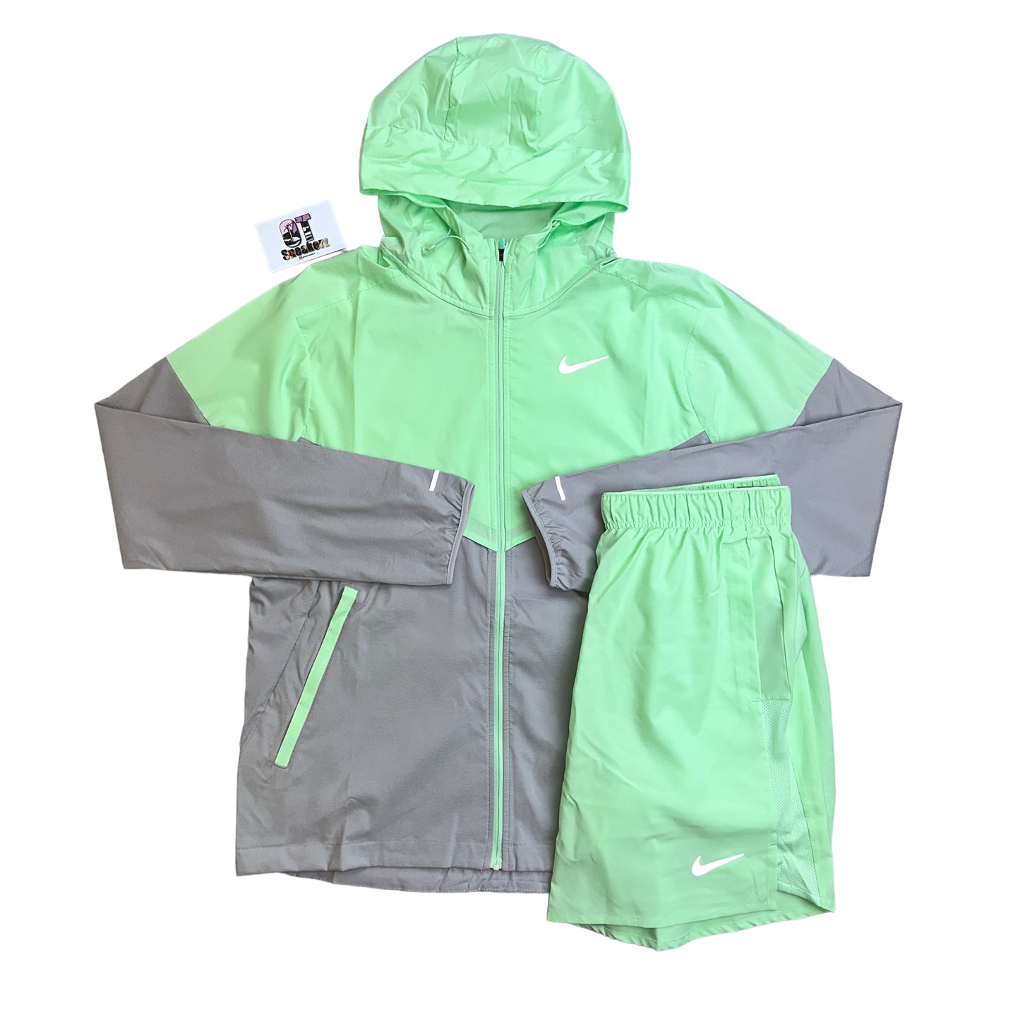 Nike Windrunner Vapour Green & Short Set