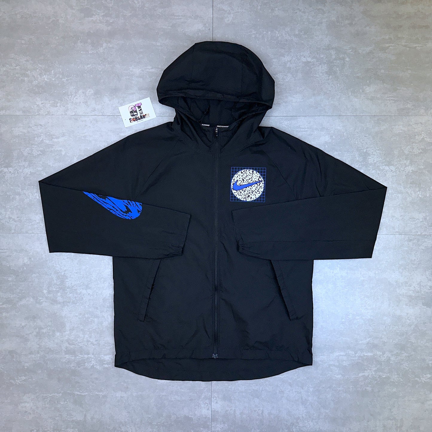 Nike GX Graphic Windrunner Black Racer Blue