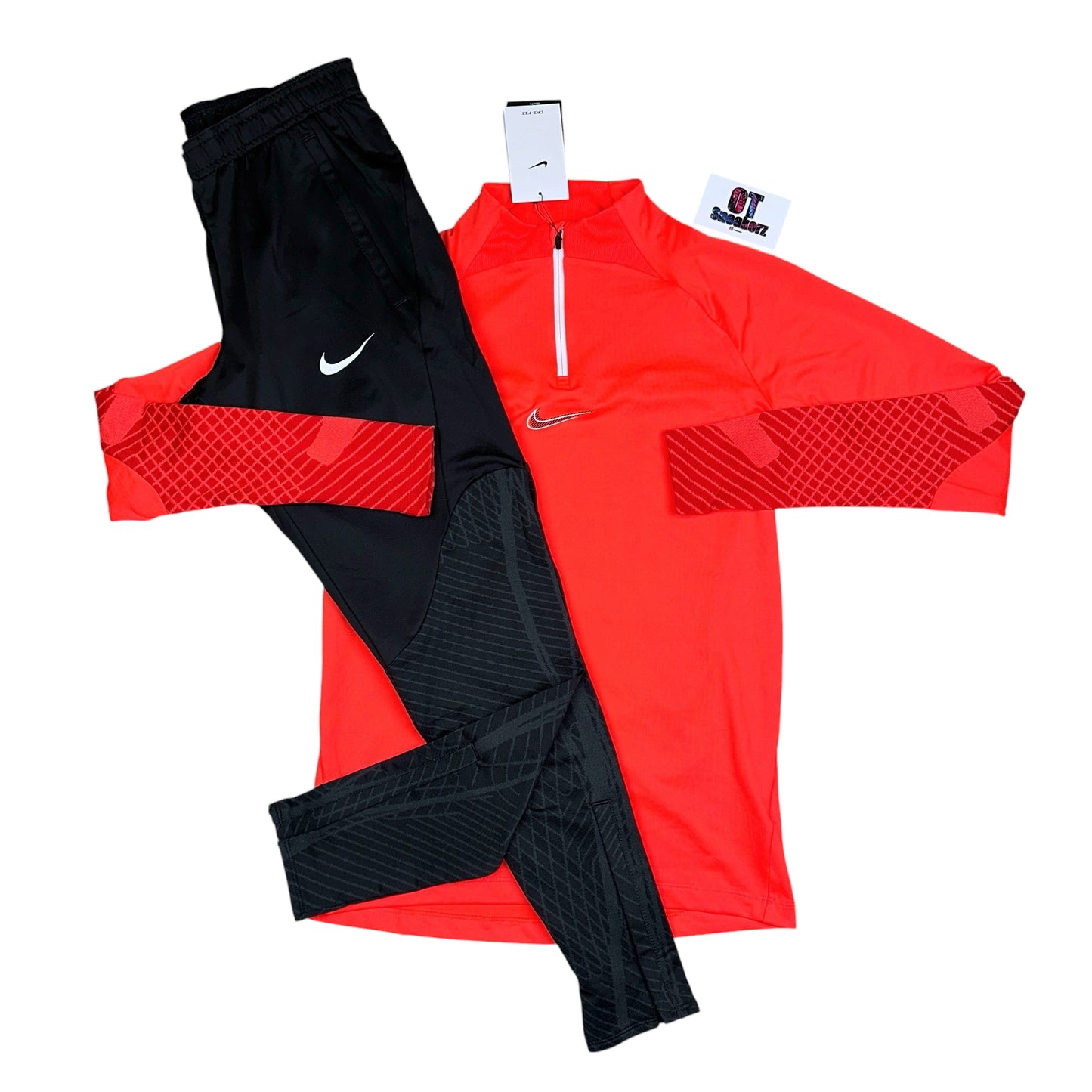 Nike Quarter Zip Bright Crimson Strike Tracksuit