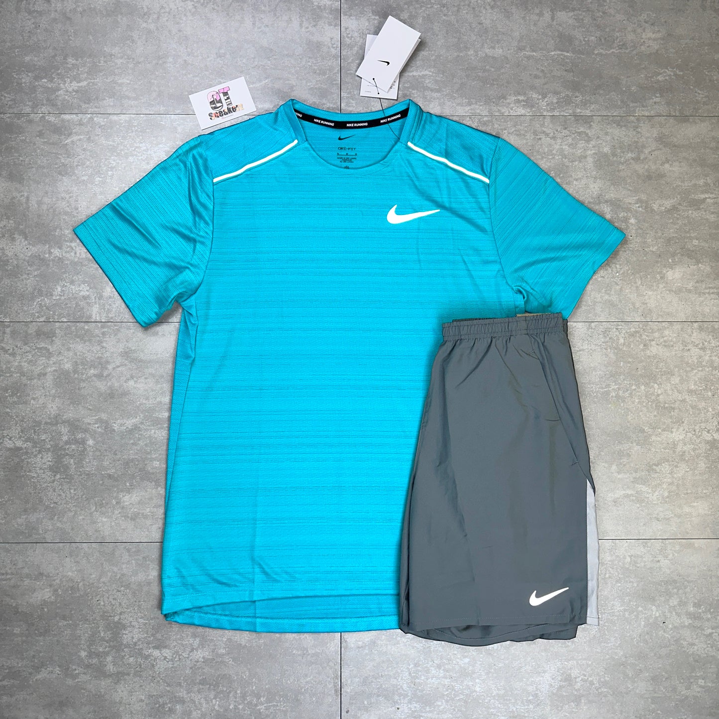 Nike Miler 1.0 Dusty Cactus & Smoke Grey Challenger Shorts