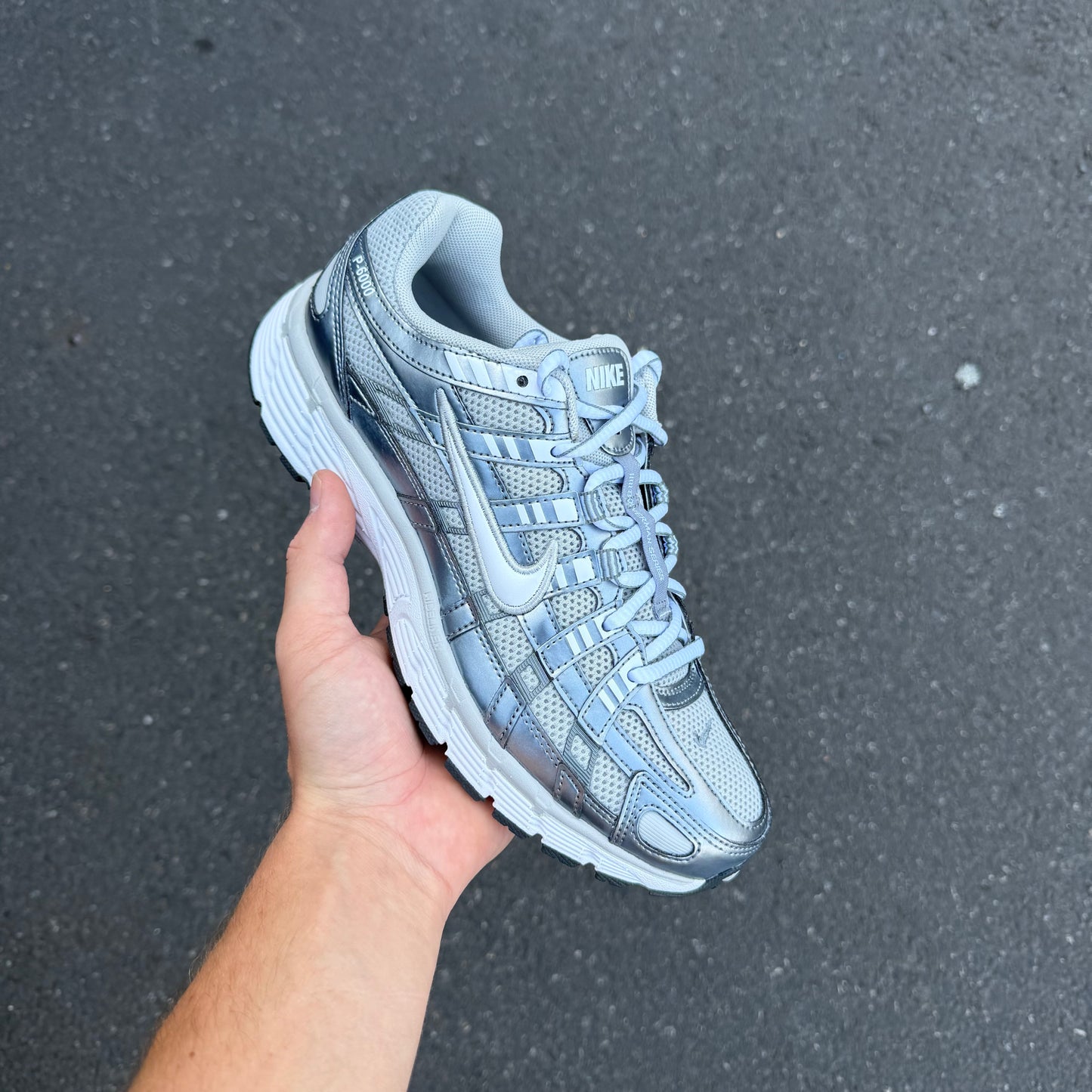 Nike P-6000 Grey Fog Metallic Silver