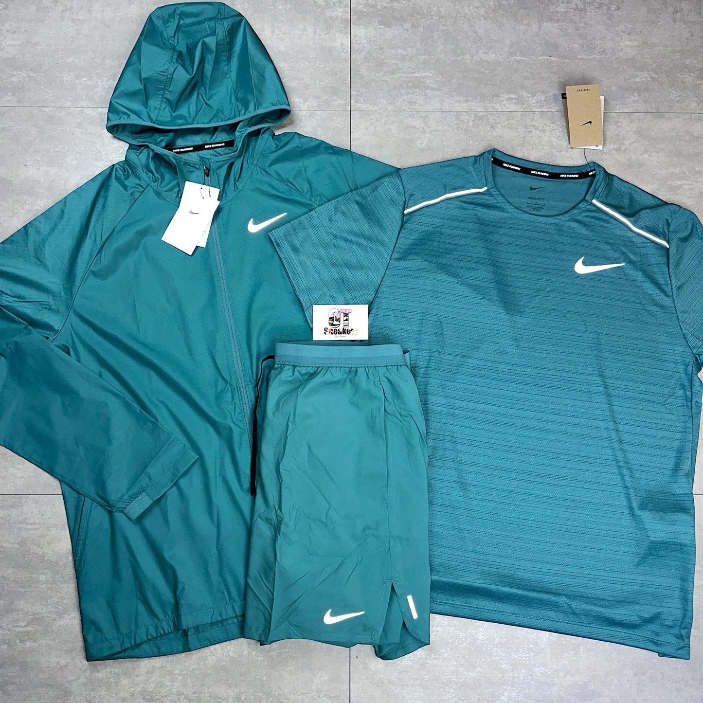 Nike Miler 1.0 Mineral Teal 3 Piece Windrunner Set