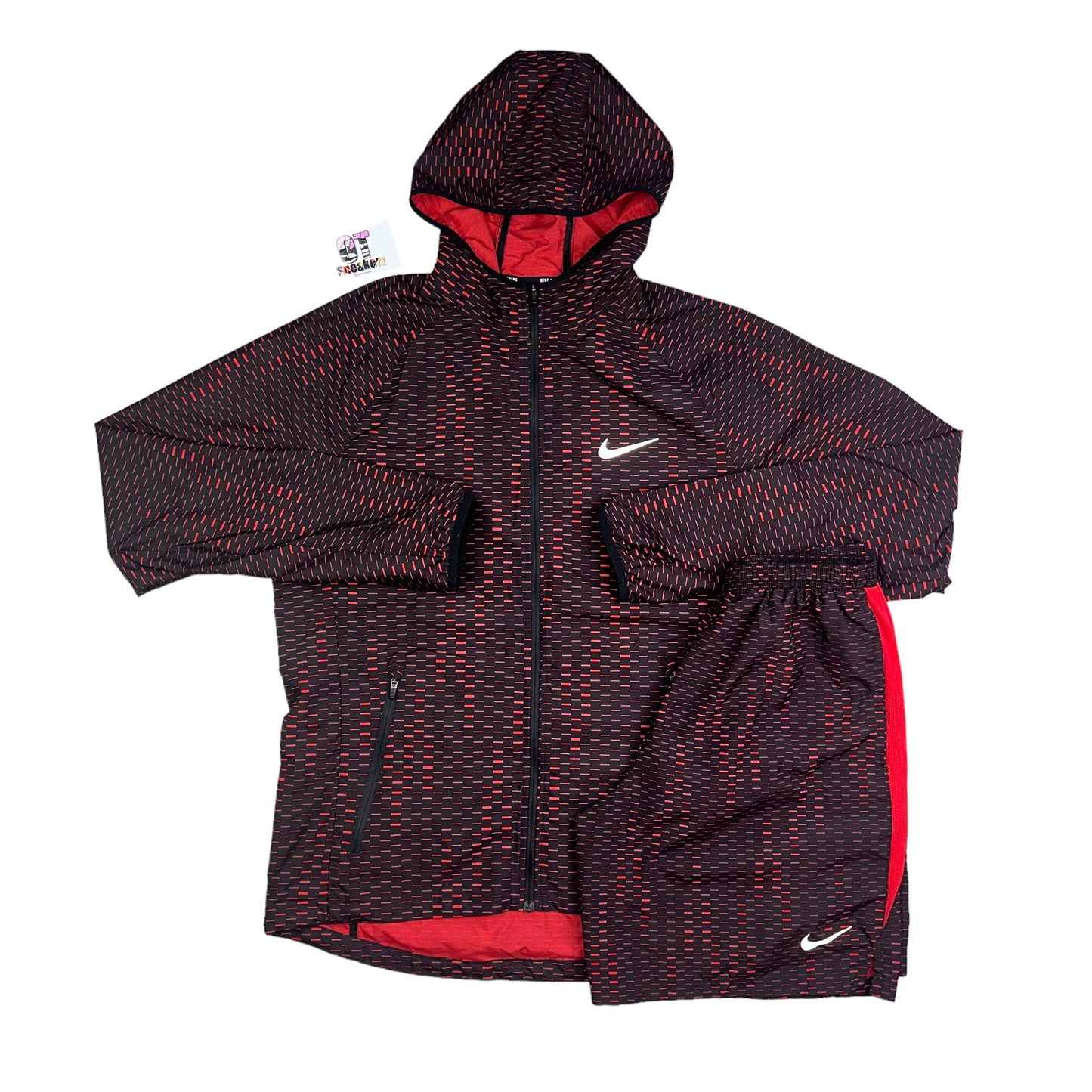 Nike Shield Windrunner Digi Red & Short Set