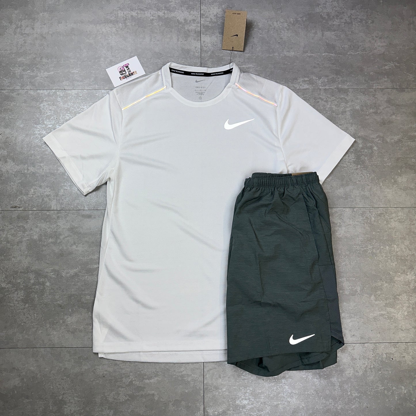 Nike Miler 1.0 Ice White & Grey Challenger Shorts