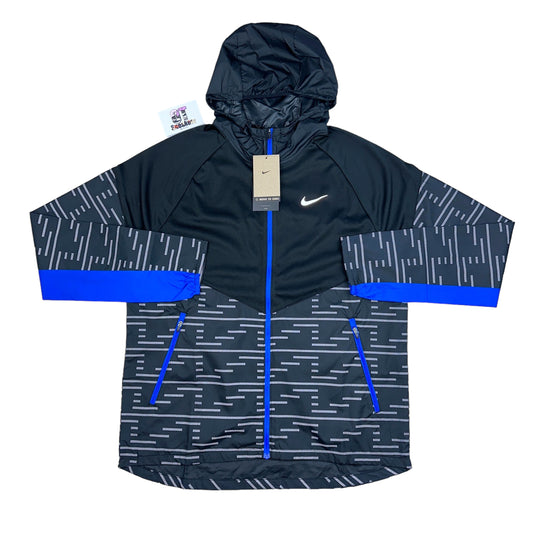 Nike Windrunner Therma Reflective Black Royal Blue