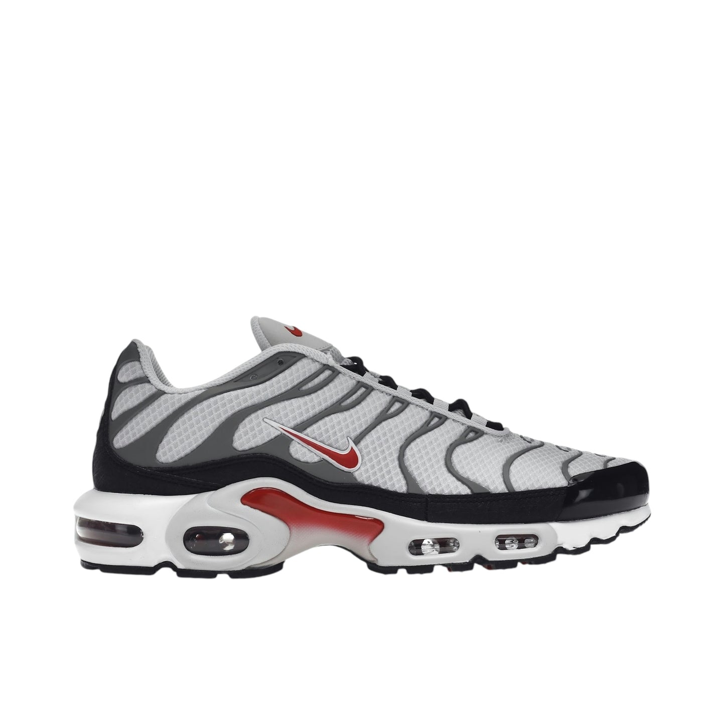 Nike TN Air Max Plus Grey Black Varsity Red