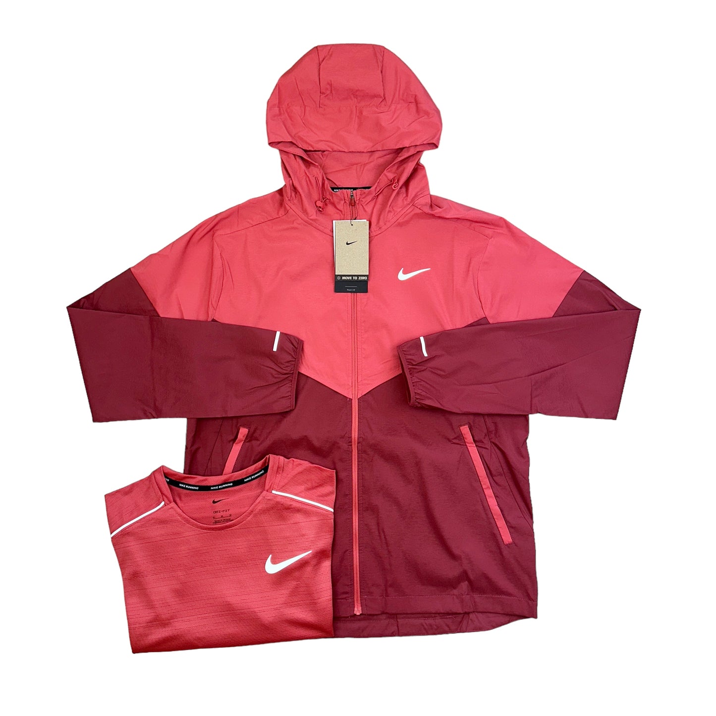 Nike UV Windrunner Adobe Red & Miler 1.0 Adobe Red