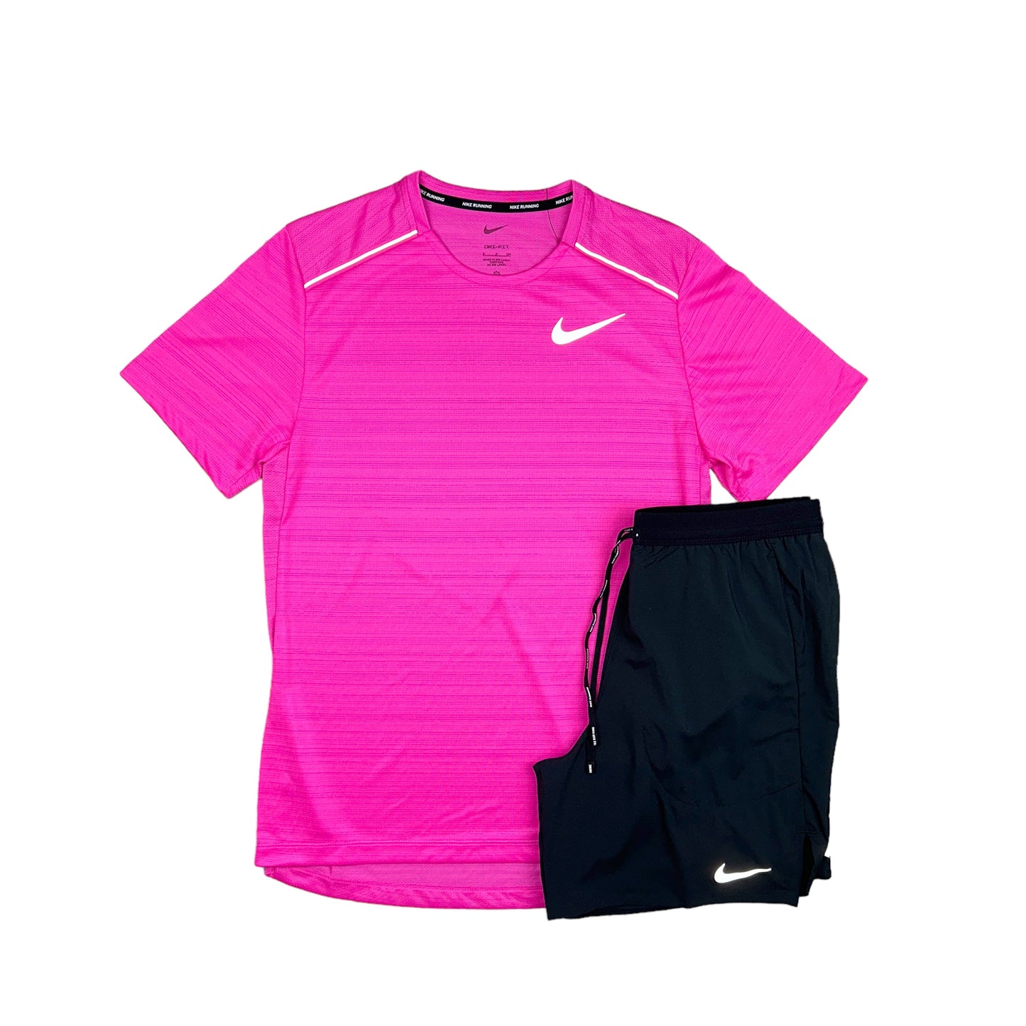 Nike Miler 1.0 Hot Pink & Nike Flex Stride Black Shorts