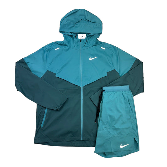 Nike Windrunner Teal & Teal Flex Shorts Set