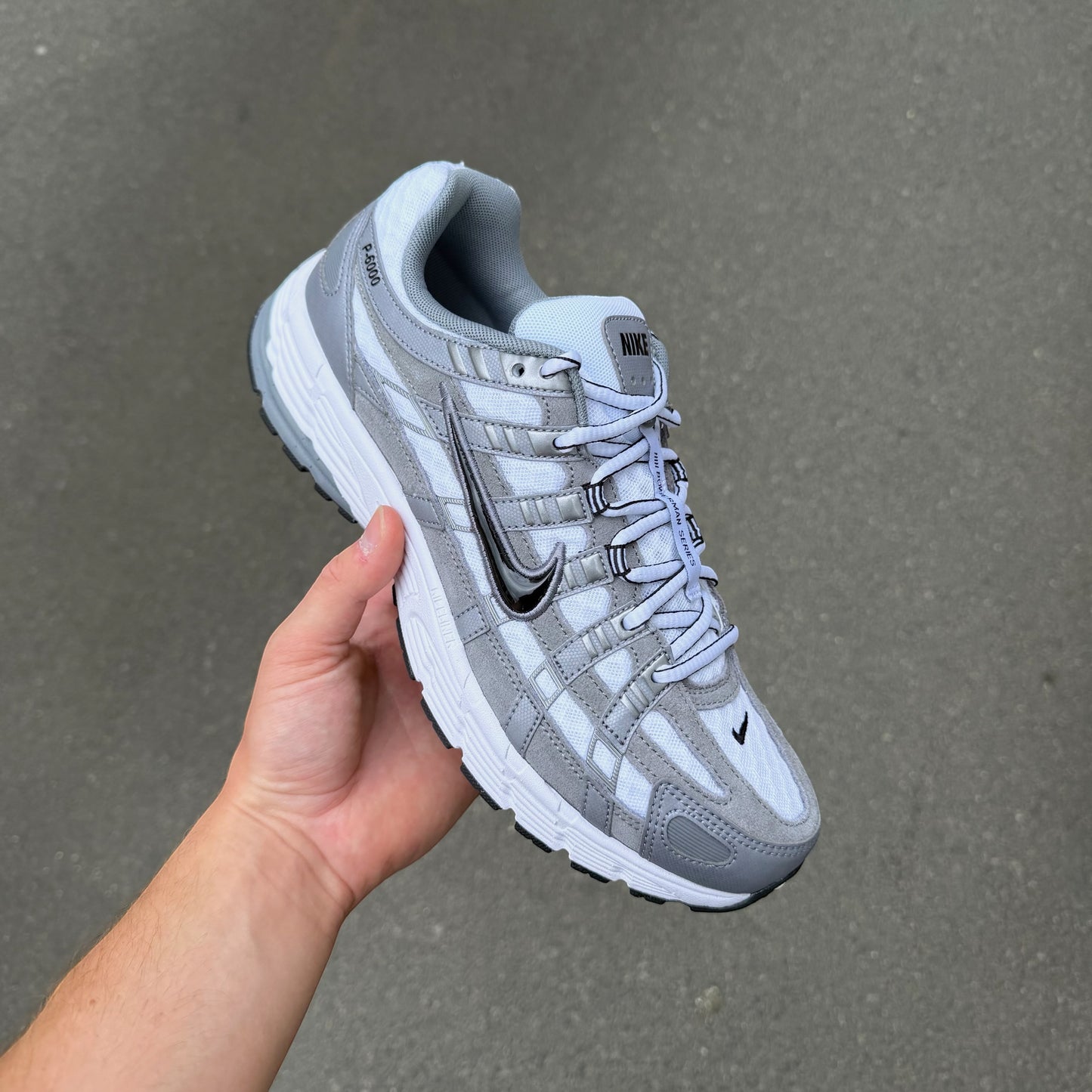Nike P-6000 White Cool Grey