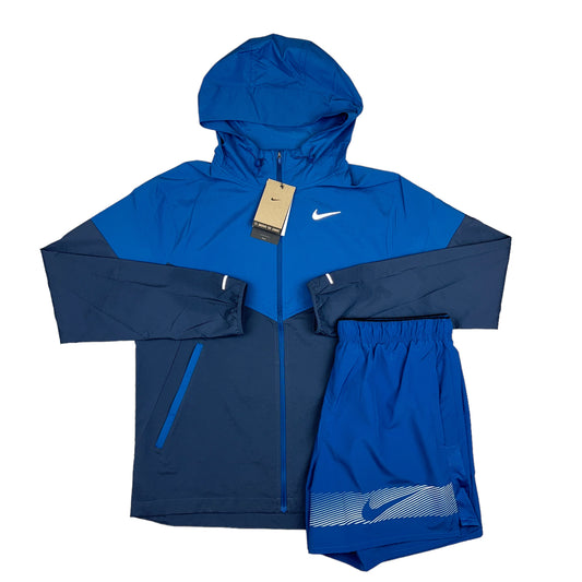 Nike Windrunner UV Repel Thunder Blue & Flash Challenger Shorts