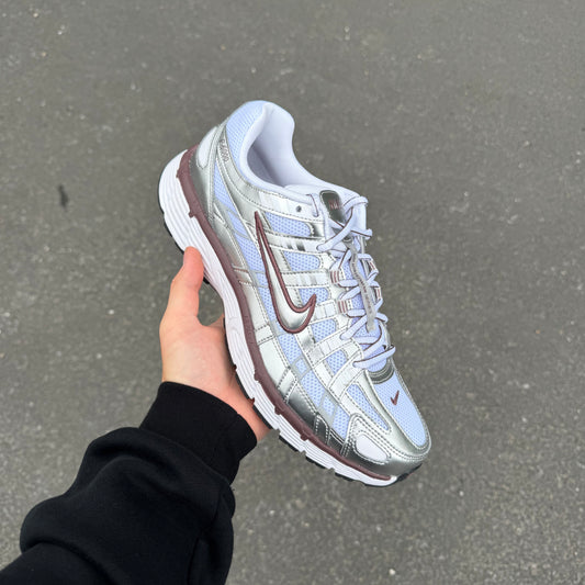 Nike P-6000 White Metallic Silver Mauve