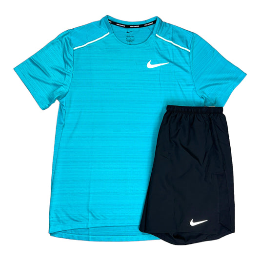 Nike Miler 1.0 Dusty Cactus & Black Challenger Shorts