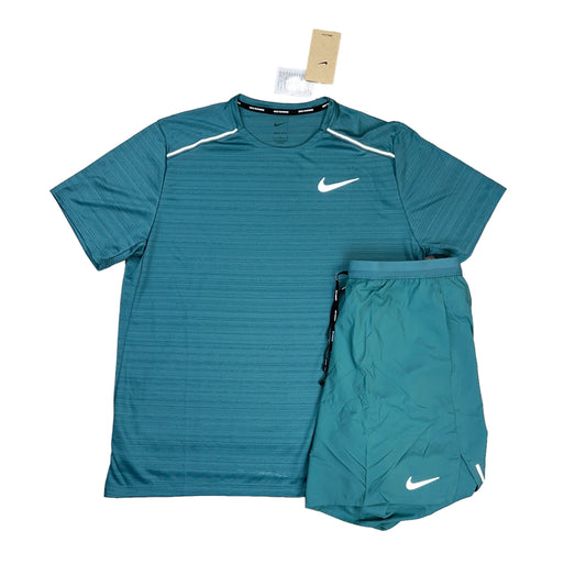 Nike Miler 1.0 Mineral Teal & Mineral Teal Flex Shorts