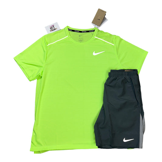 Nike Miler 1.0 Ghost Green & Smoke Grey Challenger Shorts